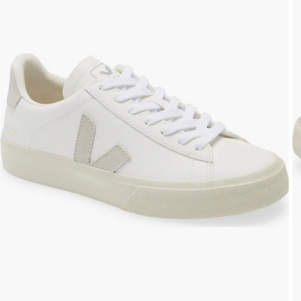 Veja campo white sneakers natural suede size 11